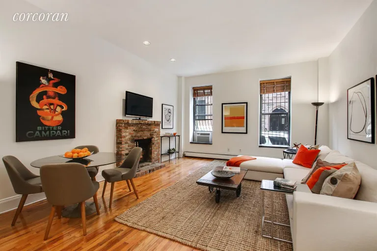 New York City Real Estate | View 59 Park Place, 1F | Living Room View 1 | View 2