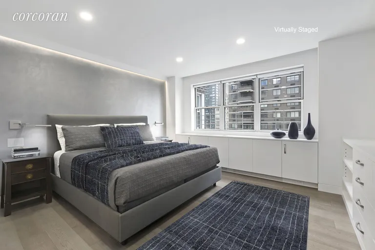 New York City Real Estate | View 345 West 58th Street, 11JK | King Size Master Bedroom | View 5