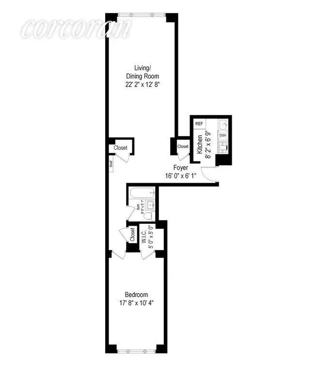 New York City Real Estate | View 440 East 79th Street, 9F | Floor Plan | View 9