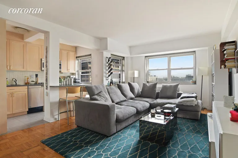 New York City Real Estate | View 270 Jay Street, 11F | Kitchen / Living Room | View 10