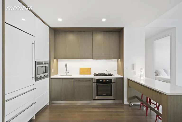 New York City Real Estate | View 388 Bridge Street, 44E | High-End Custom Kitchen | View 3