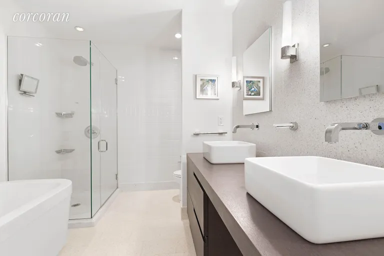 New York City Real Estate | View 360 Furman Street, 1104 | En Suite Master Bathroom | View 6