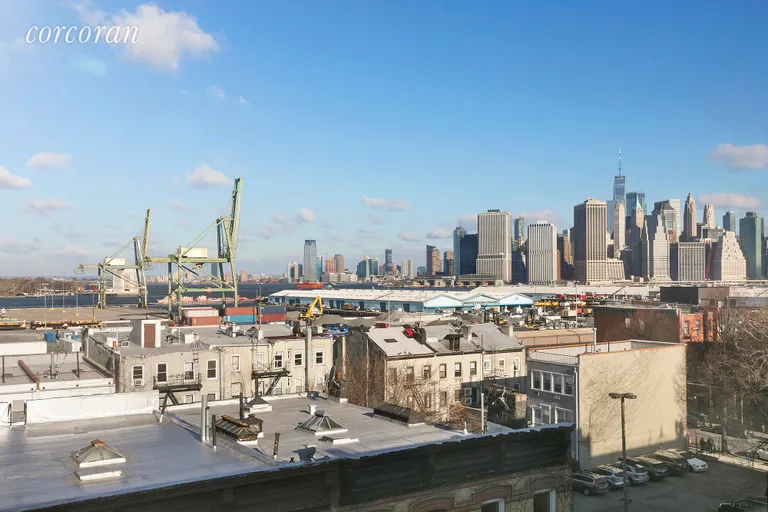 New York City Real Estate | View 1 TIFFANY PLACE, 5F | View from the living room | View 7