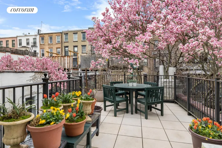 New York City Real Estate | View 555 1st Street | Arbored views from master terrace | View 10