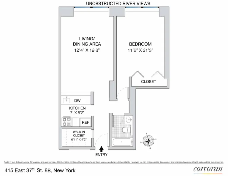 415 East 37th Street , 8B | floorplan | View 7