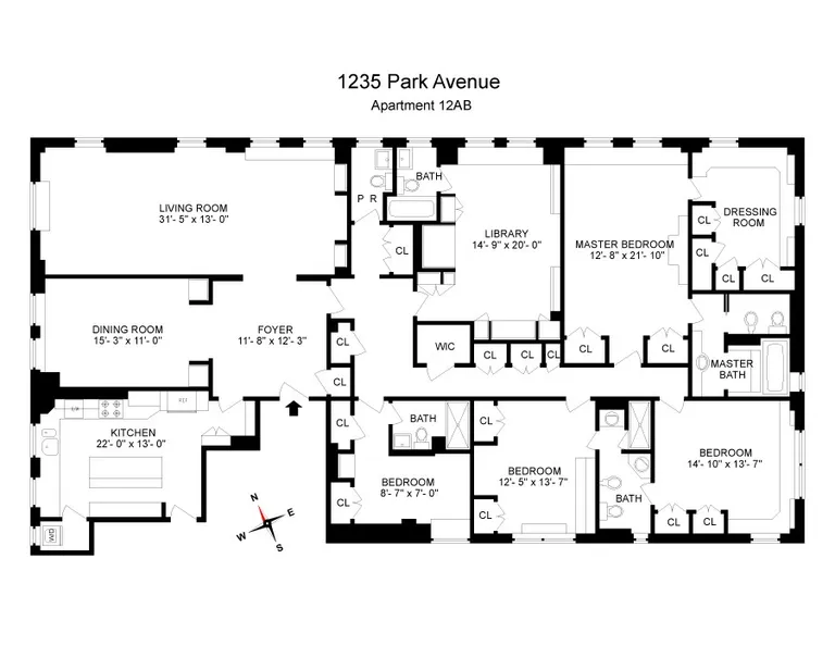 1235 Park Avenue, 12AB | floorplan | View 10