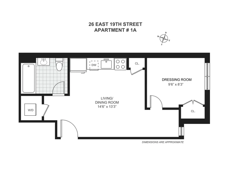 26 East 19th Street, 1A | floorplan | View 1