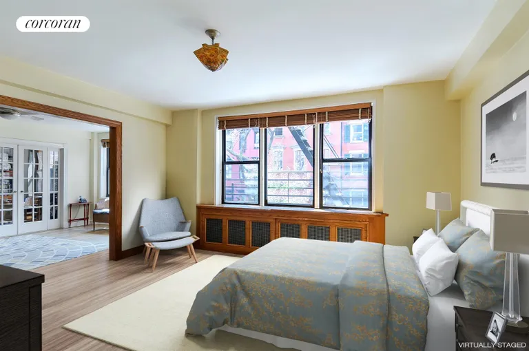 New York City Real Estate | View 211 East 18th Street, 2NO | Master Bedroom - Virtual | View 6
