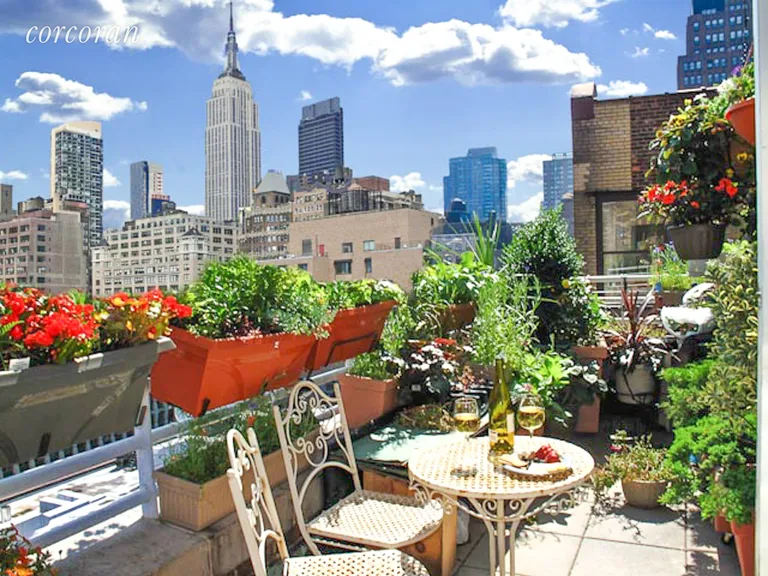 New York City Real Estate | View 236 West 26th Street, 1104 | Private Terrace | View 2
