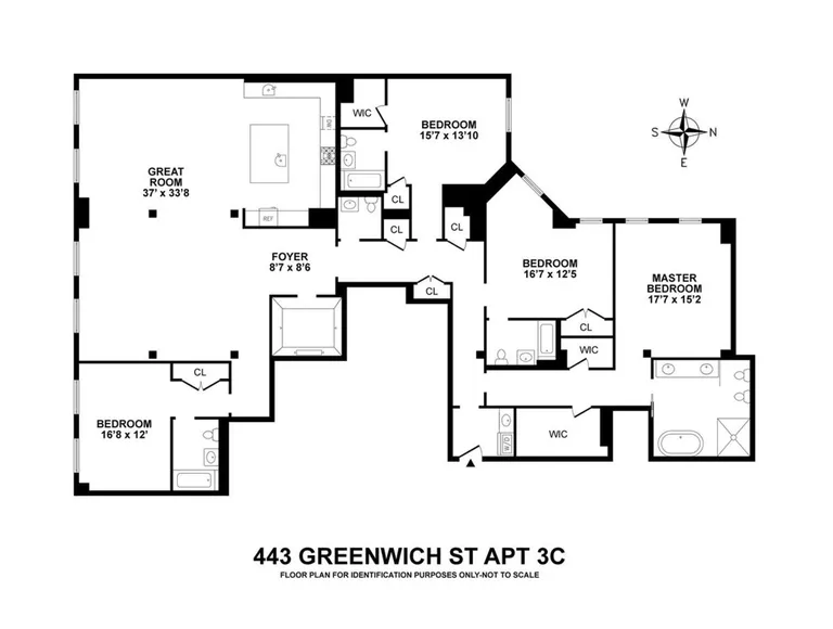 443 Greenwich Street, 3C | floorplan | View 8