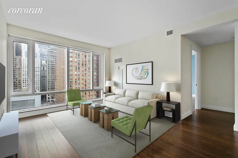 New York City Real Estate | View 70 Little West Street, 12A | 1 Bed, 1 Bath | View 1