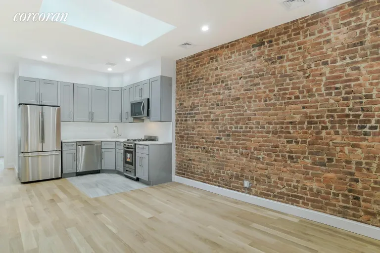 New York City Real Estate | View 176 Schaefer Street, 2 | Bright Opem Kitchen with Skylight | View 3