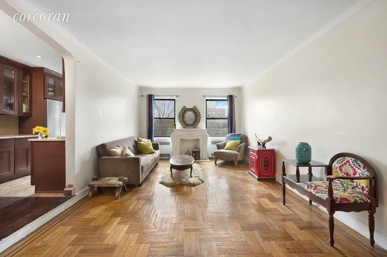 New York City Real Estate | View 125 Hawthorne Street, 4D | Expansive Living Area | View 2