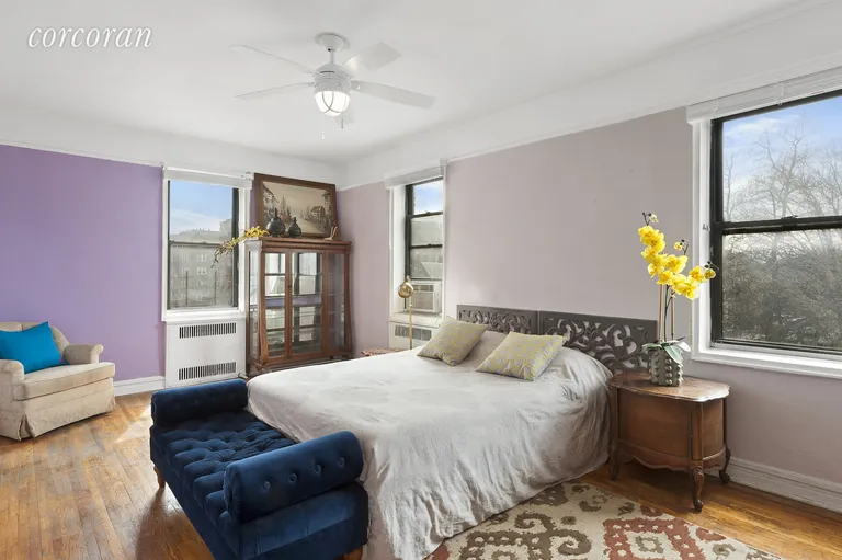 New York City Real Estate | View 125 Hawthorne Street, 4D | Corner Master Bedroom | View 4