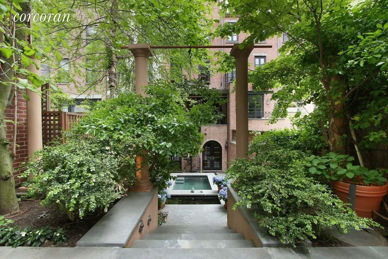 New York City Real Estate | View 179 East 80th Street | Approaching Back House and Pool | View 16
