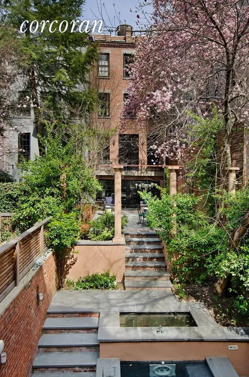 New York City Real Estate | View 179 East 80th Street | Pool looking back across to Front House | View 17