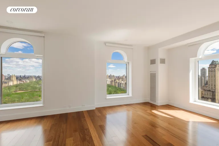 New York City Real Estate | View 106 Central Park South, 37A | Master Bedroom with Double Exposure | View 5