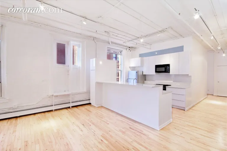 New York City Real Estate | View 132 Wooster Street, 3rd Floor | Open Kitchen with Space for a Giant Dining Table | View 3