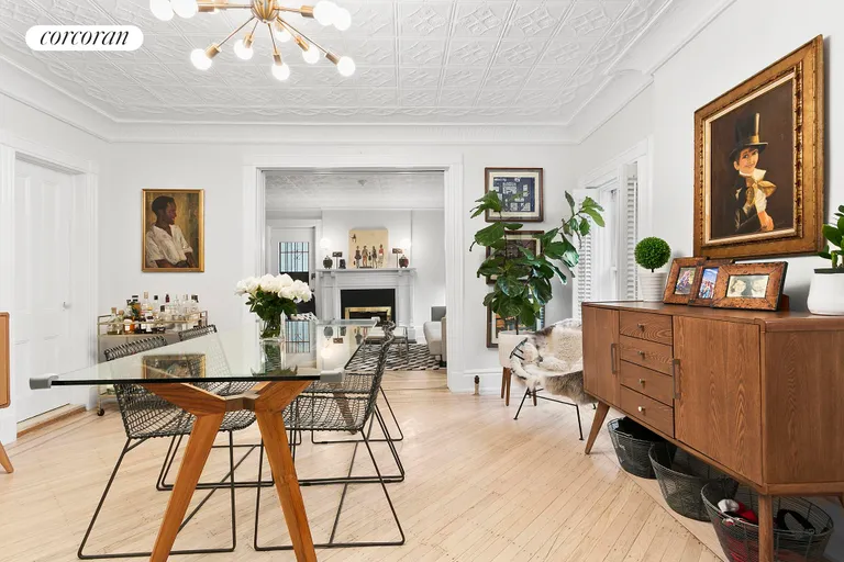 New York City Real Estate | View 99 State Street, 1E | Dining room chock-full of charming details | View 2