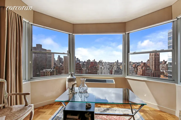 New York City Real Estate | View 300 East 74th Street, 26D | Gorgeous Views from Bay Window | View 2