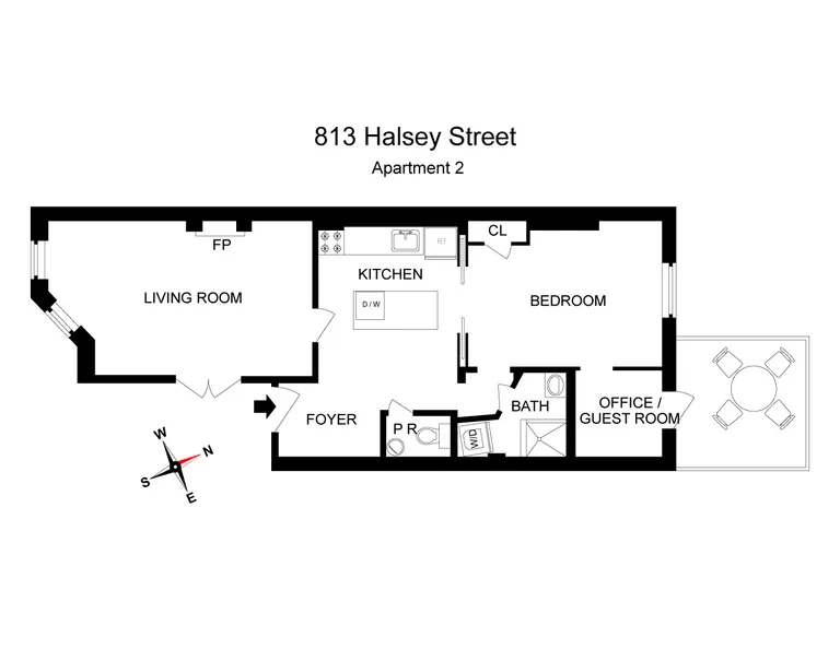 813 Halsey Street, 2 | floorplan | View 6