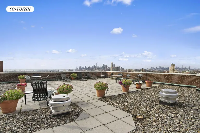 New York City Real Estate | View 34 Plaza Street East, 602 | Building roof deck w/ panoramic views | View 5