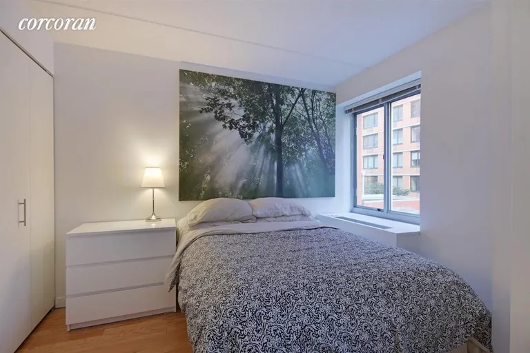 New York City Real Estate | View 555 West 23rd Street, N5R | Bedroom w/ large closet and southern exp. | View 3