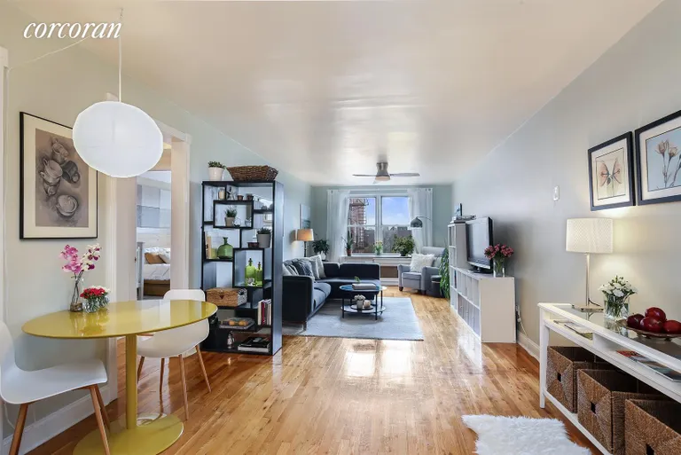 New York City Real Estate | View 820 Ocean Parkway, 722 | Open Living Room with  Separate Dining Area | View 2