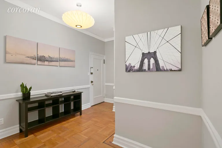 New York City Real Estate | View 70 Lenox Road, 1H | Large Foyer/Dining Room | View 7