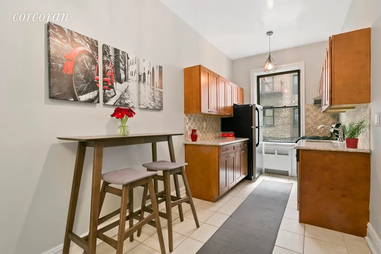 New York City Real Estate | View 70 Lenox Road, 1H | Windowed Eat-in Kitchen  | View 5