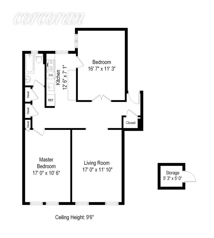 New York City Real Estate | View 255 79th Street, A9 | Floor Plan | View 6