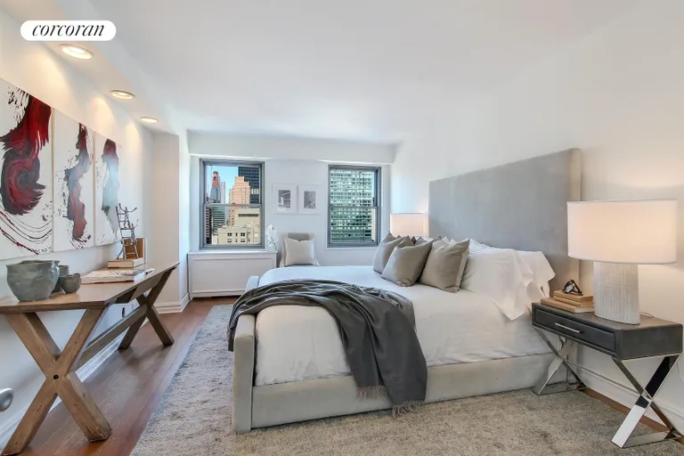 New York City Real Estate | View 400 East 56th Street, 36D | Equally Large 2nd Bedroom with West City Views | View 5