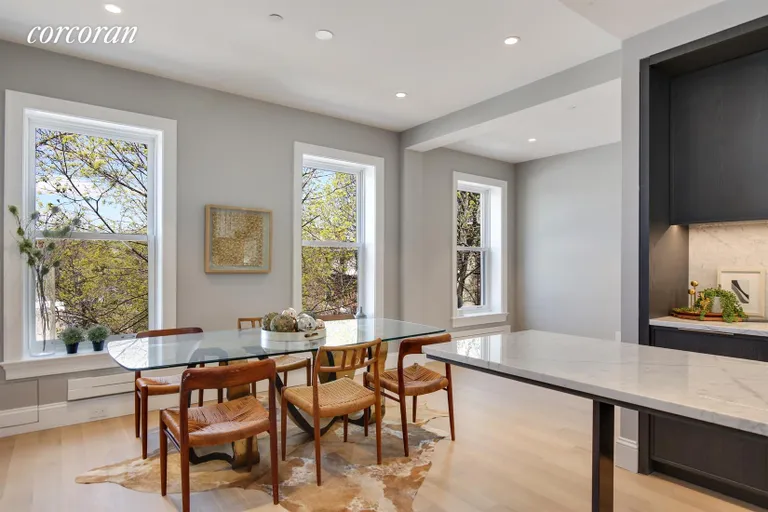 New York City Real Estate | View 215 Lafayette Avenue, C | Kitchen looking towards dining room | View 4