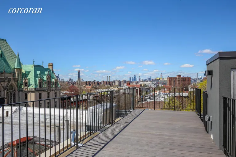 New York City Real Estate | View 215 Lafayette Avenue, C | Roof Deck with panoramoc city views | View 7