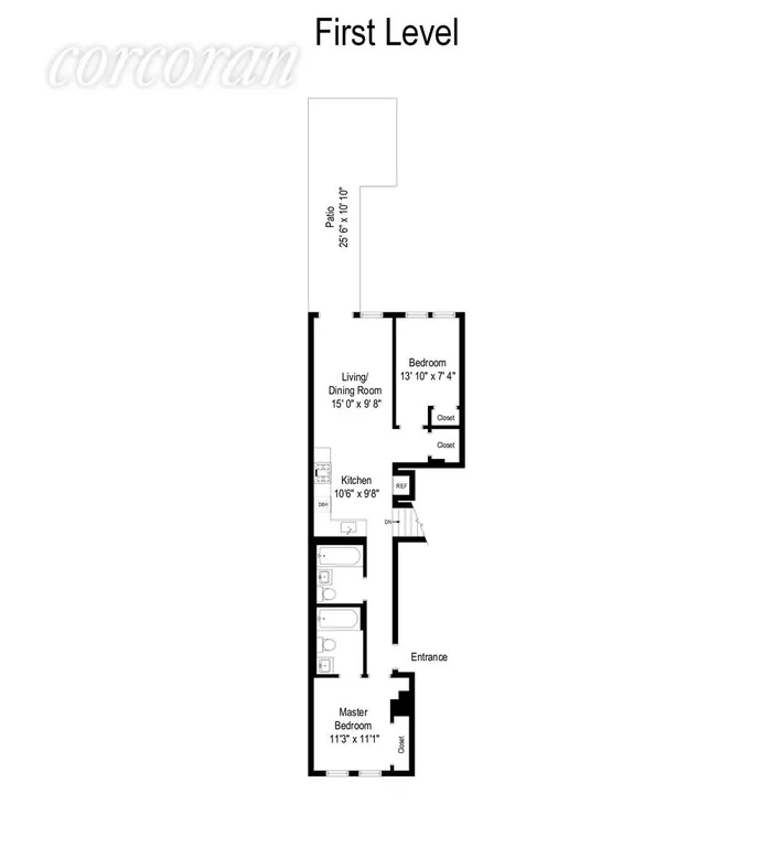 New York City Real Estate | View 708A Degraw Street, 1 | Floor Plan | View 8