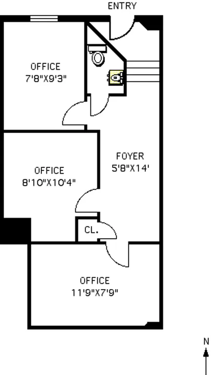 108 East 37th Street, Office | floorplan | View 4