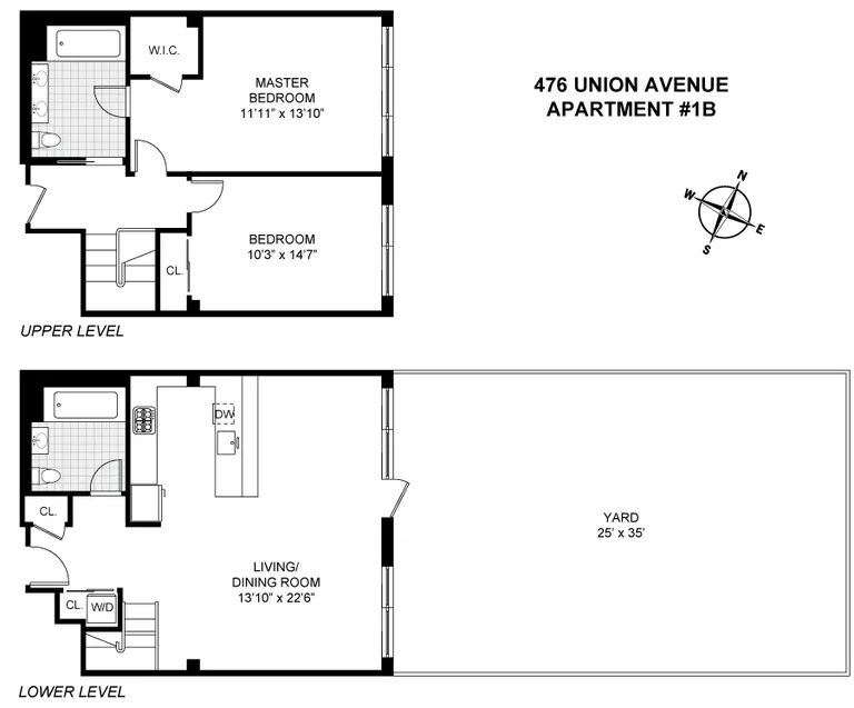 476 Union Avenue, 1B | floorplan | View 3