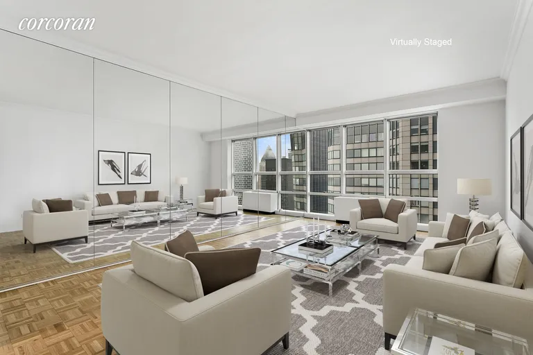 New York City Real Estate | View 146 West 57th Street, 56E | 1 Bed, 1 Bath | View 1
