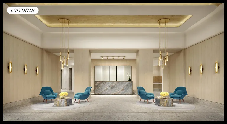 New York City Real Estate | View 377 Rector Place, 1D | Rendering of New Lobby!  | View 6