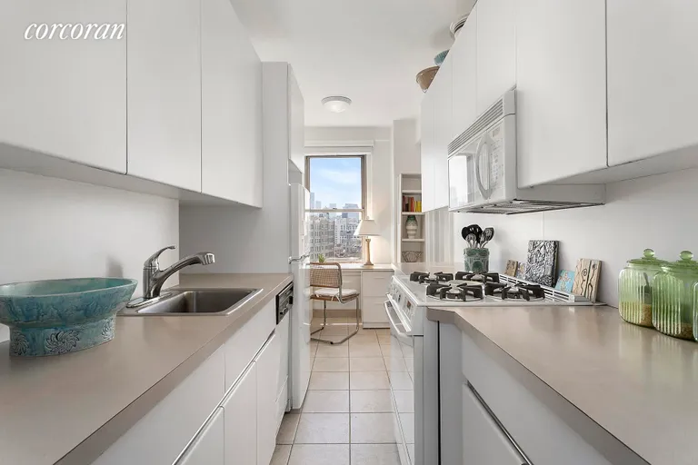New York City Real Estate | View 136 Waverly Place, 16E | Eat-in Kitchen | View 5