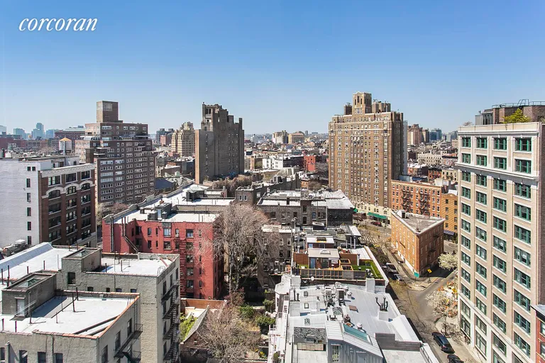 New York City Real Estate | View 136 Waverly Place, 16E | Views West from Bedroom | View 7