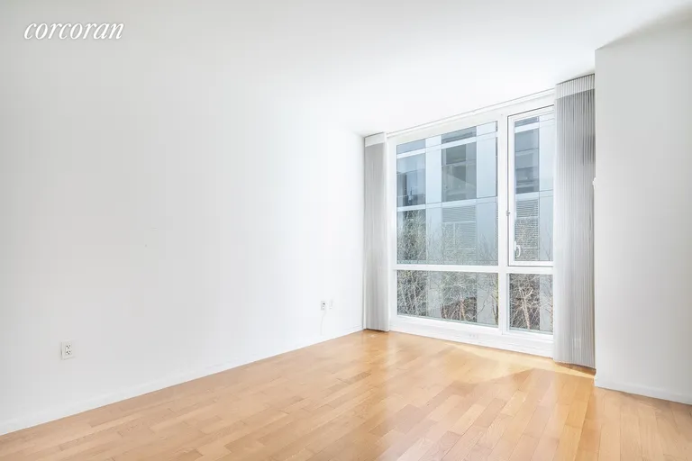 New York City Real Estate | View 200 Chambers Street, 3S | SPACIOUS BEDROOM WITH FLOOR-TO-CEILING WINDOWS | View 4