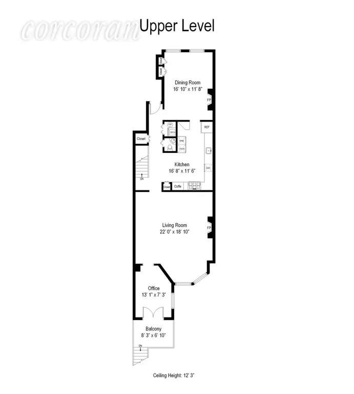 New York City Real Estate | View 124 West 87th Street, 1A | Floor Plan | View 13