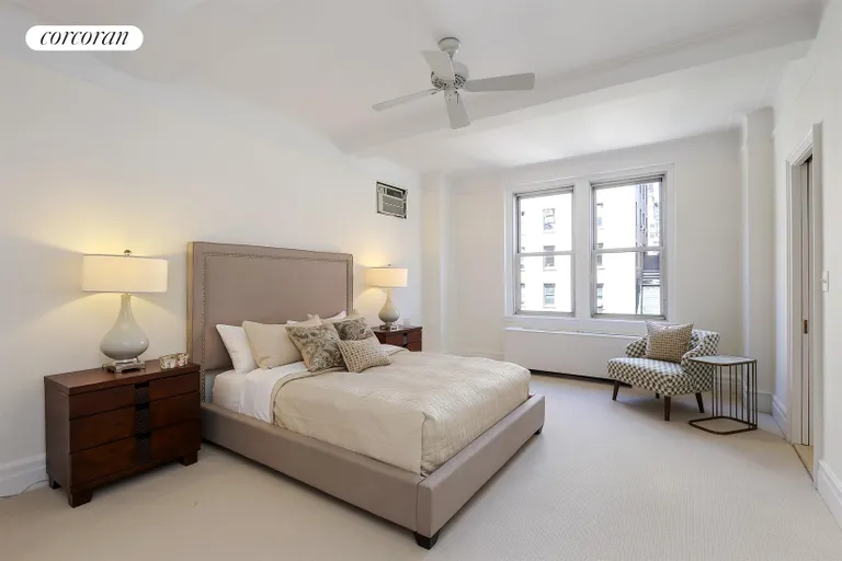 New York City Real Estate | View 470 West End Avenue, 6A | Master Bedroom with huge closets & en-suite bath | View 7
