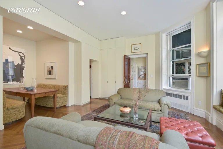 New York City Real Estate | View 17 East 80th Street, 6 | Spacious Living Room with Separate Dining Area | View 2