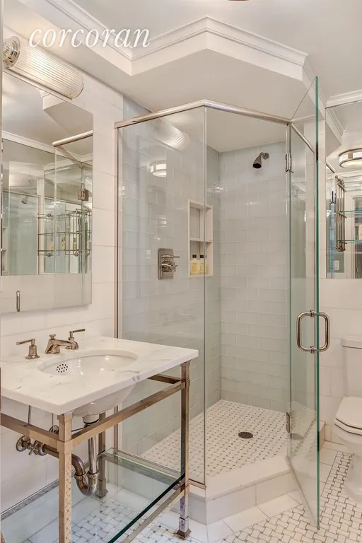 New York City Real Estate | View 28 East 10th Street, 4H | Master Bathroom | View 14