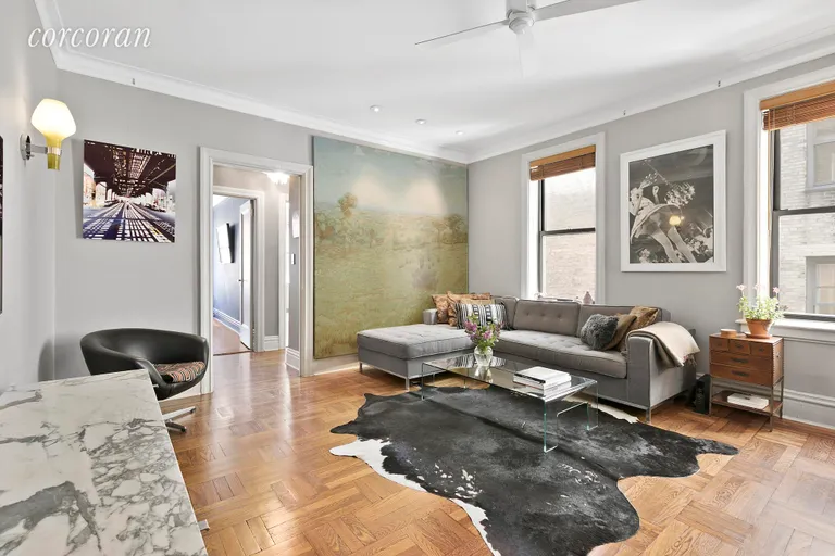 New York City Real Estate | View 205 East 10th Street, 4A | Living Room | View 2