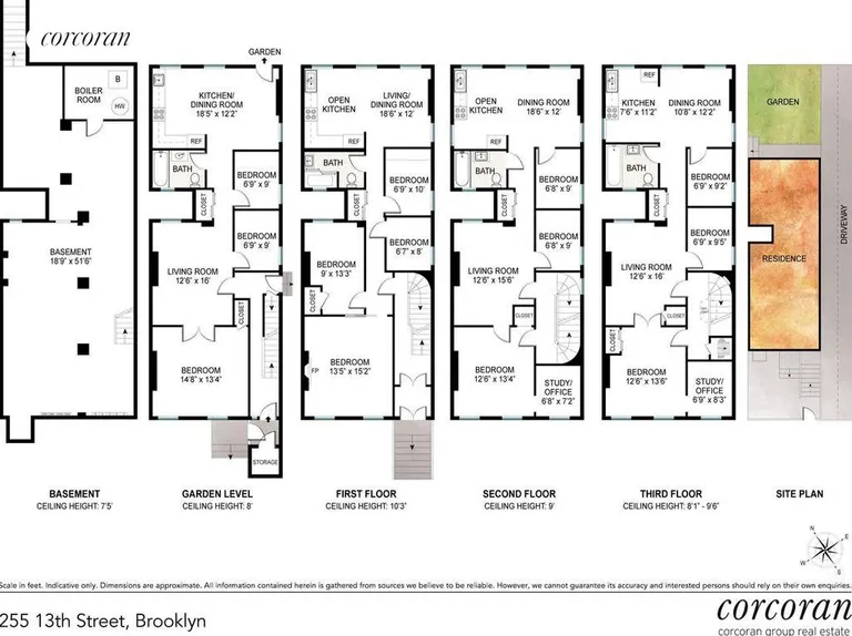 New York City Real Estate | View 255 13th Street, 3 | Floor Plans | View 5