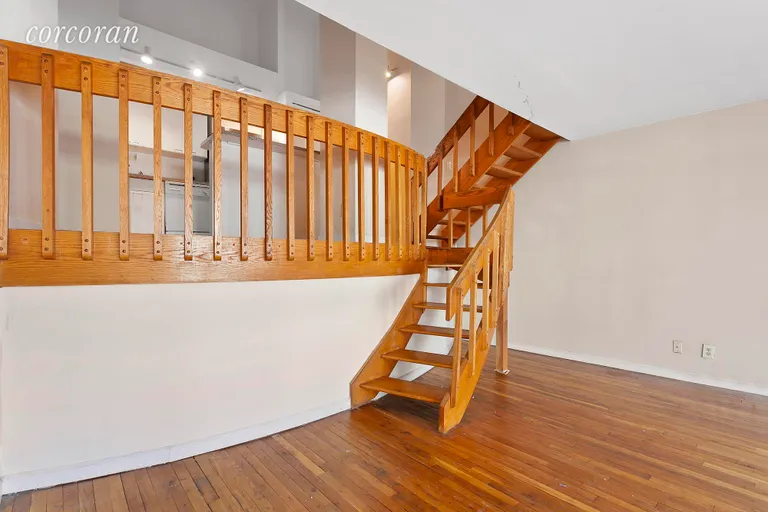 New York City Real Estate | View 130 Barrow Street, 214 | Staircase to second and third level.  | View 3