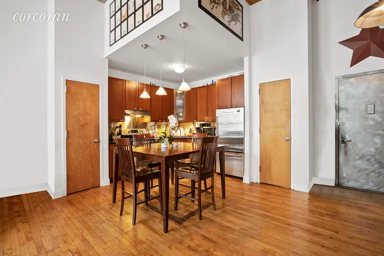 New York City Real Estate | View 138 Broadway, 2D | Roomy kitchen with stainless steel appliances | View 6